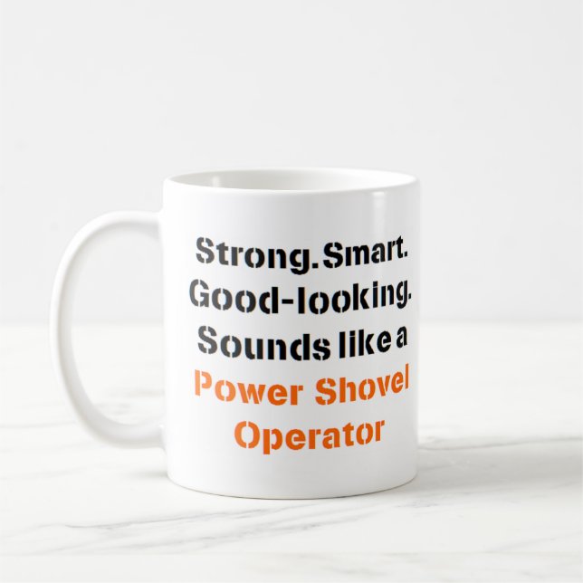 power shovel operator sound Mug (Left)