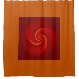 Power Spirals Fractal Pattern - red