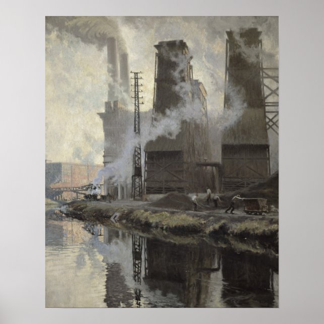 Power Station at Croix-Wasquehal Poster (Front)