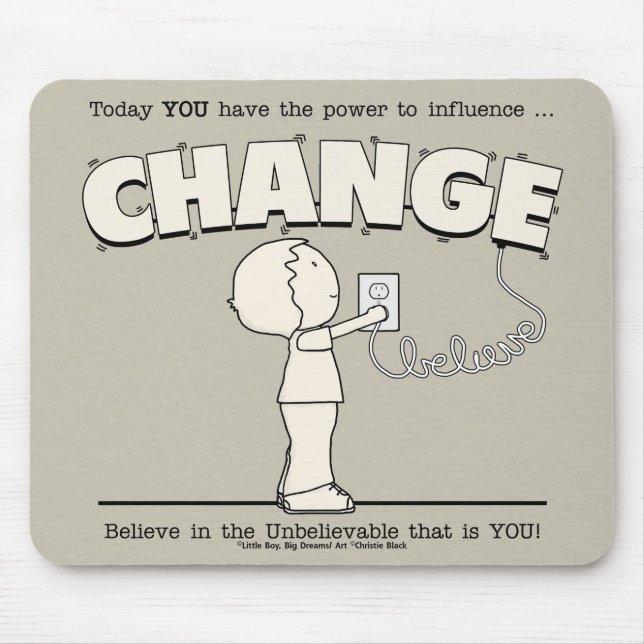 Power To Change Mouse Pad (Front)