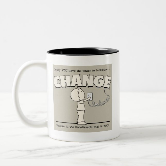 Power To Change Two-Tone Coffee Mug (Left)