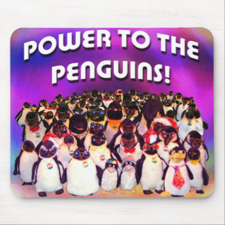 "Power to the Penguins" Mouse Pad