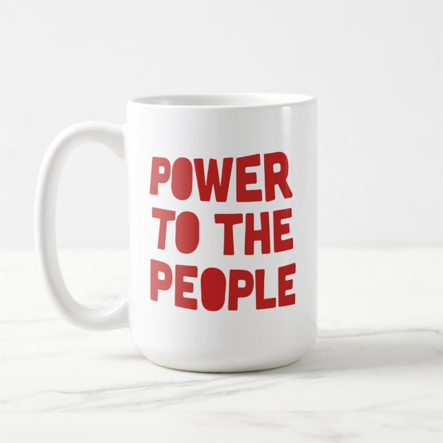 Power To The People Coffee Mug (Left)