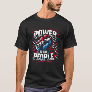 Power to the People Fist Drawing T-Shirt