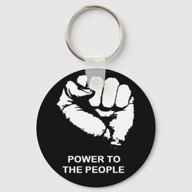 Power To The People Keychain (Front)