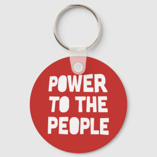Power To The People Keychain