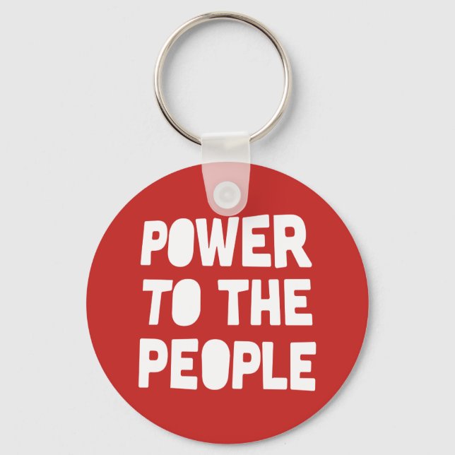Power To The People Keychain (Front)