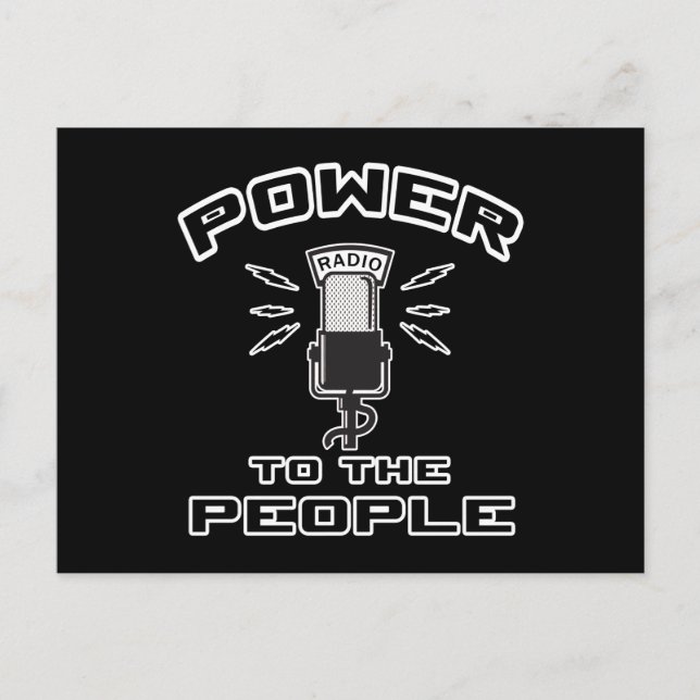 Power To The People Postcard (Front)