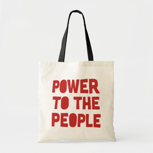 Power To The People Tote Bag (Front)