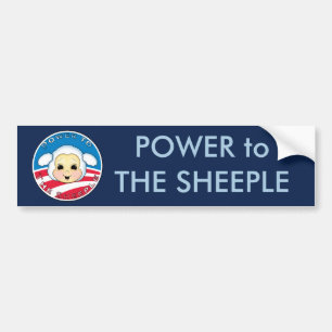 Power to The Sheeple (Obama) Bumper Sticker