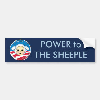 Power to The Sheeple (Obama) Bumper Sticker