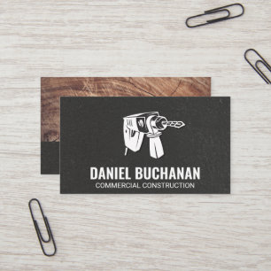 Power Tools    Textured Wall and Wood Business Card
