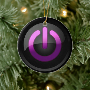 Power Up Your Holidays with Retro Chic Ceramic Ornament