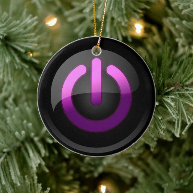 Power Up Your Holidays with Retro Chic Ceramic Ornament (Tree)