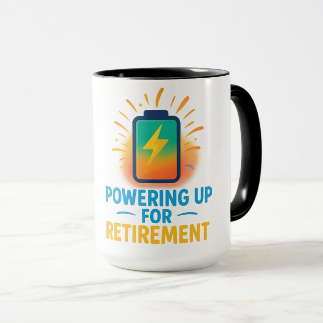 Power up your morning — and your future! mug (Front Right)