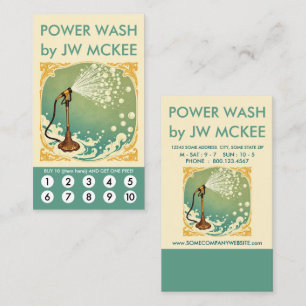 Power Wash Loyalty Punch Card