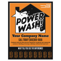 Power Wash Pressure Cleaning Marketing Advertise