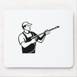 Power Washer with Water Blaster Pressure Washing Mouse Pad