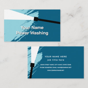 Power Washing driveway pressure cleaning Business Card