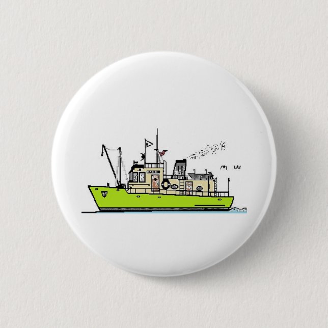PowerBoat 2 Inch Round Button (Front)