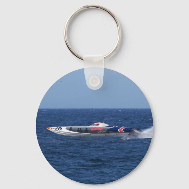 Powerboat Keychain (Front)