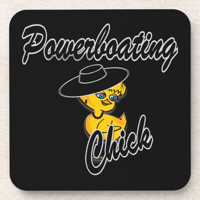 Powerboating Chick #4 Coaster (Front)