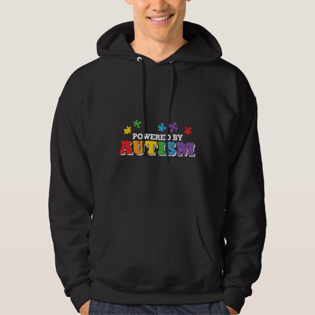 Powered By Autism Hoodie (Front)