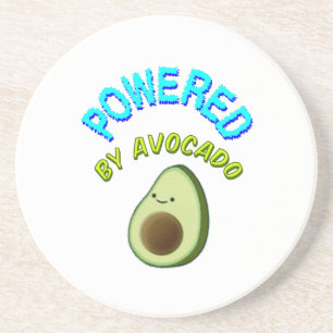 Powered By Avocado Coaster