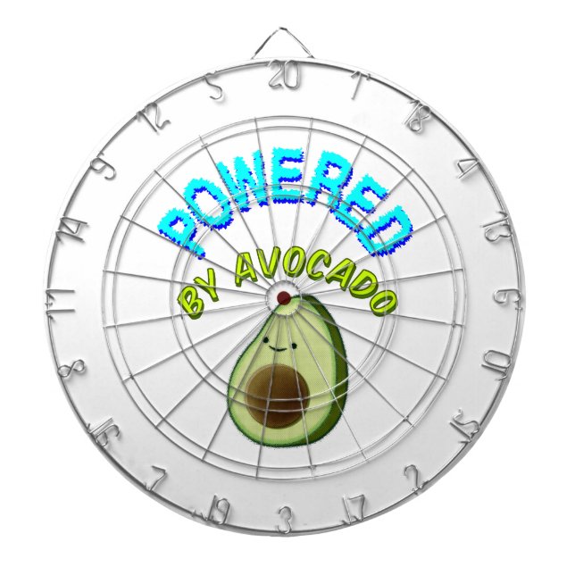 Powered By Avocado Dartboard (Front)