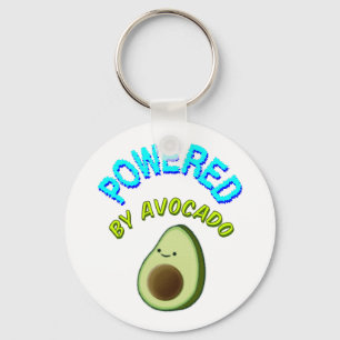 Powered By Avocado Keychain