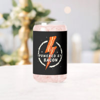Powered by Bacon Funny Retro Foodie Aesthetic
