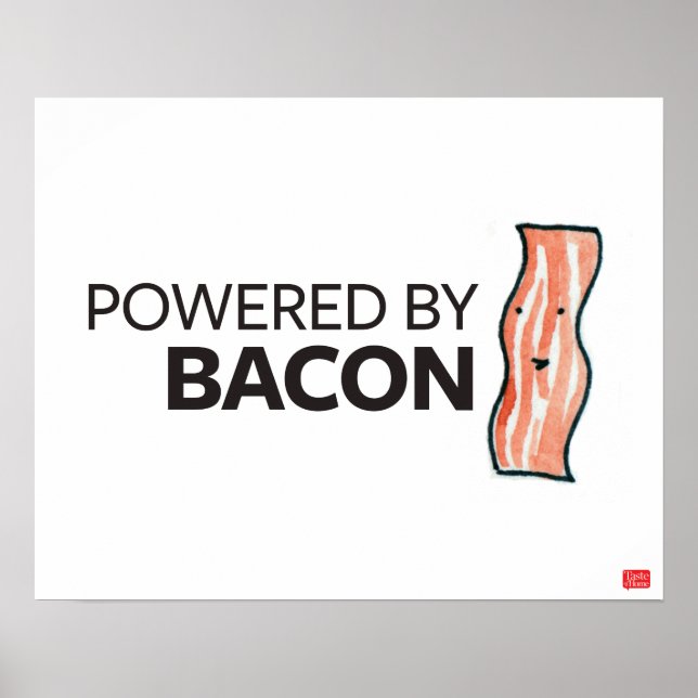 Powered by Bacon Poster (Front)