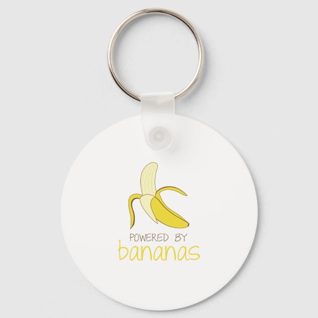 Powered By Bananas Keychain (Front)