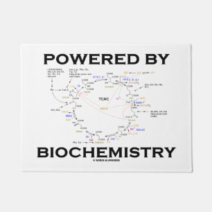 Powered By Biochemistry Krebs Cycle Geek Humour Doormat