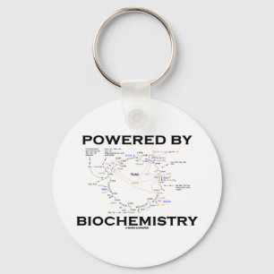 Powered By Biochemistry (Krebs Cycle) Keychain