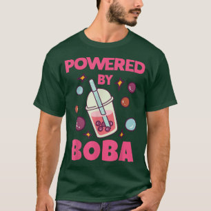 Powered By Boba Cute Kawaii Bubble Tea Lover T-Shirt