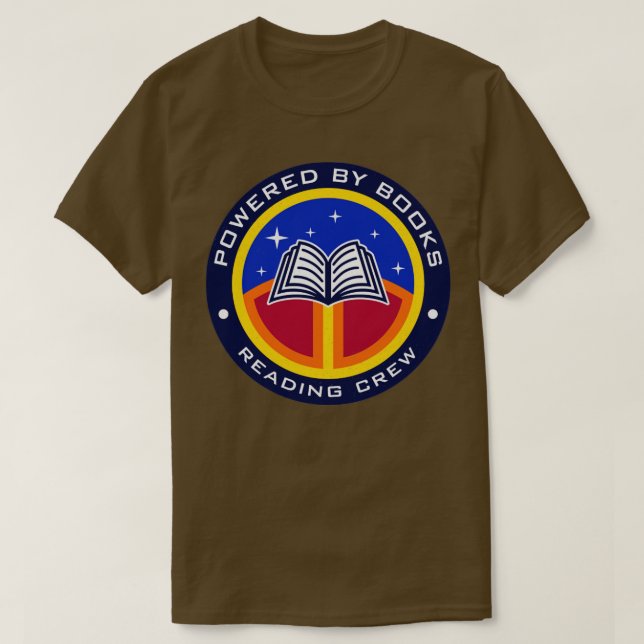 Powered By Books T-Shirt (Design Front)
