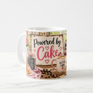 Powered by Cake Pink Baking Mug