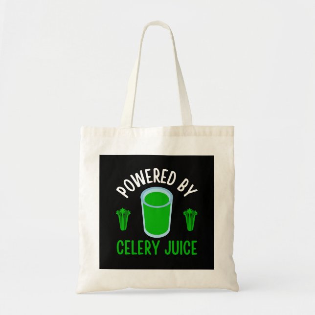 Powered By Celery Juice  Tote Bag (Front)