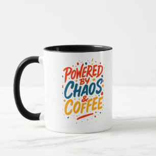 Powered by Chaos and Coffee T-Shirt  Mug