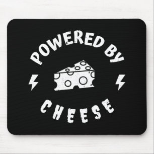 Powered By Cheese Mouse Pad