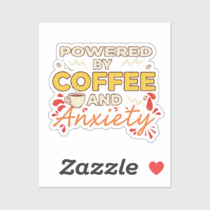 Powered by Coffee and Anxiety   Funny Retro Typogr