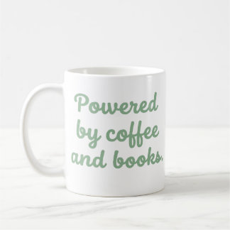Powered By Coffee And Books Funny Reader Mug