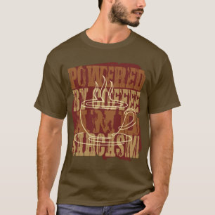 Powered By Coffee and Sarcasm Grunge Mug T-Shirt