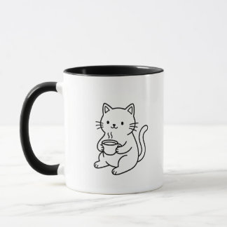 Powered by Coffee Cat Mug