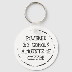 Powered By Coffee Keychain