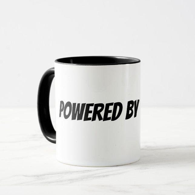 powered by coffee mug (Front Left)
