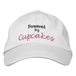 Powered by Cupcakes Embroidered Hat