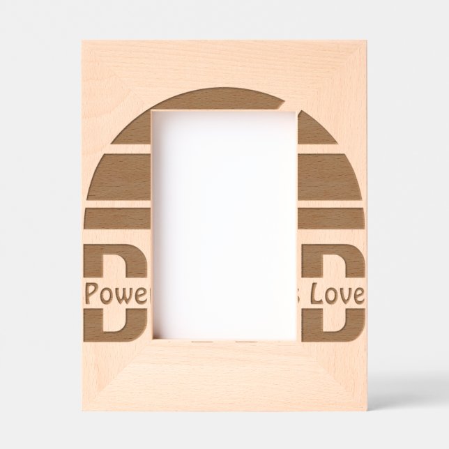 Powered by Dad's Love: Making Memories with Hugs Etched Frames (Front)