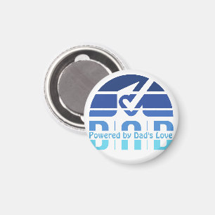 Powered by Dad's Love: Making Memories with Hugs Magnet